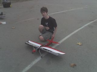 New flyer took his first lessons.