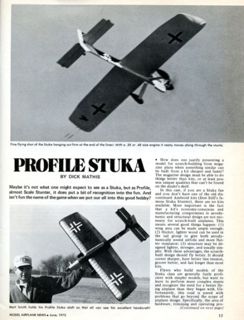 Profile Stuka kits (Dick Mathis design)